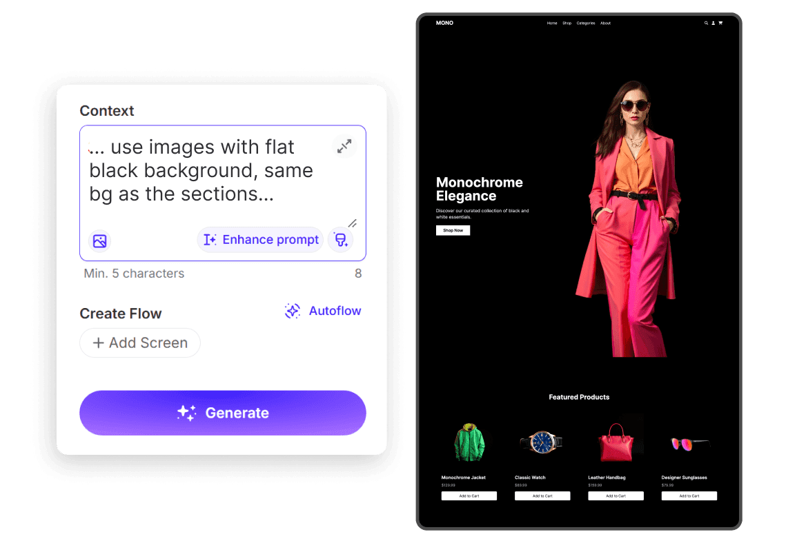 Figma AI Visual Direction Example