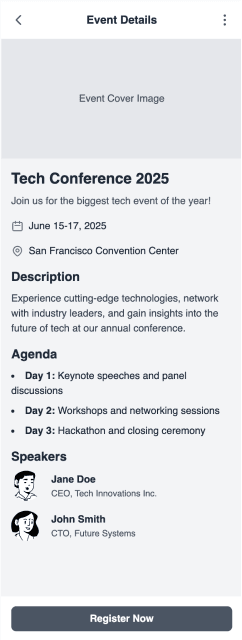 Event Form